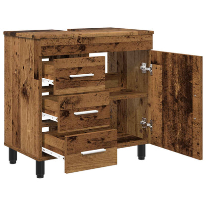 vidaXL Bathroom Vanity Unit Old Wood 60 x 35 x 60 cm Engineered Wood
