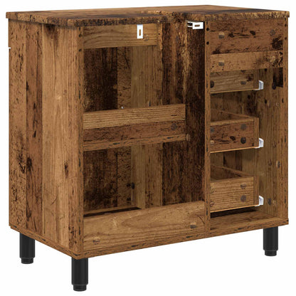 vidaXL Bathroom Vanity Unit Old Wood 60 x 35 x 60 cm Engineered Wood