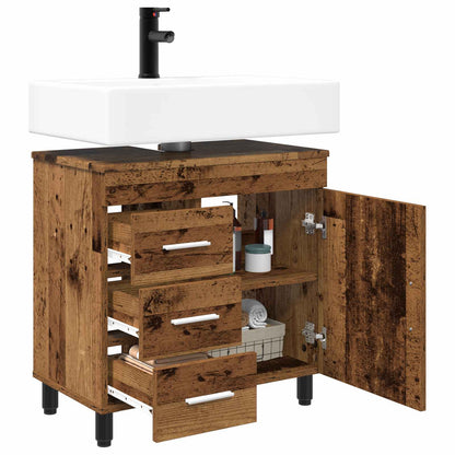 vidaXL Bathroom Vanity Unit Old Wood 60 x 35 x 60 cm Engineered Wood