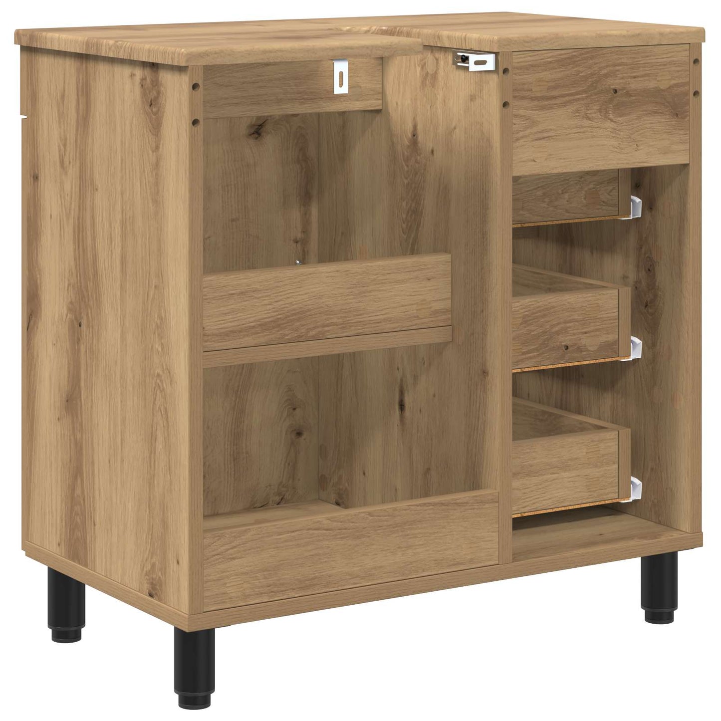vidaXL Bathroom Vanity Unit Artisan Oak 60 x 35 x 60 cm