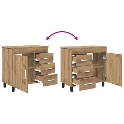 vidaXL Bathroom Vanity Unit Artisan Oak 60 x 35 x 60 cm
