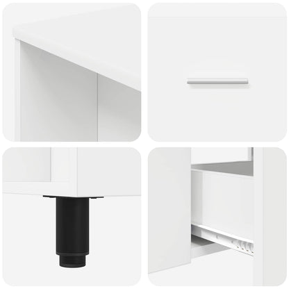 vidaXL Bathroom Vanity Unit White 80 x 35 x 60 cm Engineered Wood