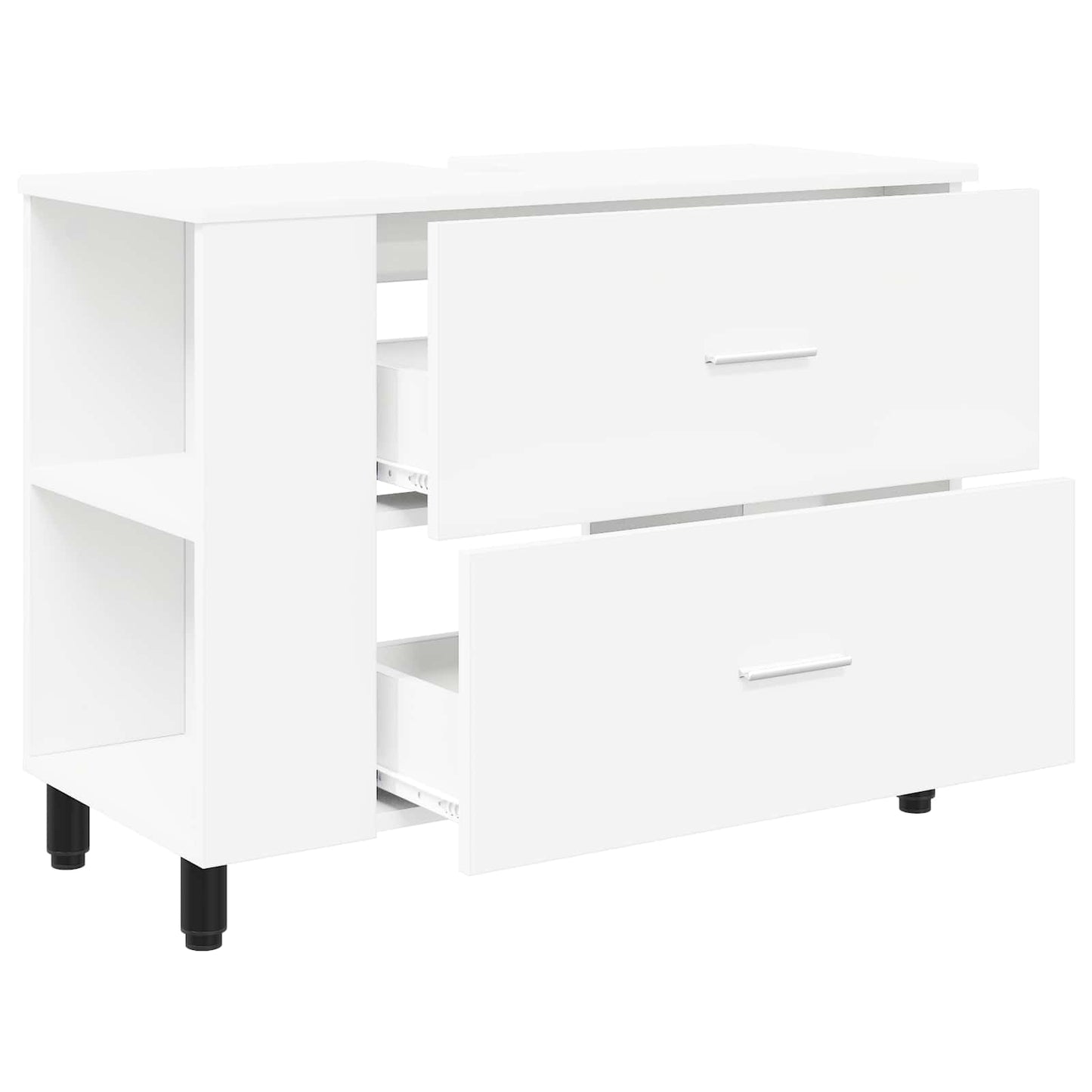 vidaXL Bathroom Vanity Unit White 80 x 35 x 60 cm Engineered Wood