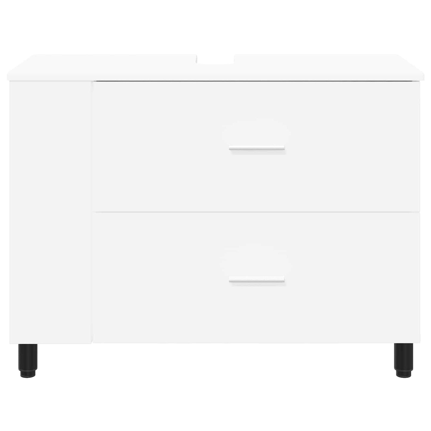 vidaXL Bathroom Vanity Unit White 80 x 35 x 60 cm Engineered Wood