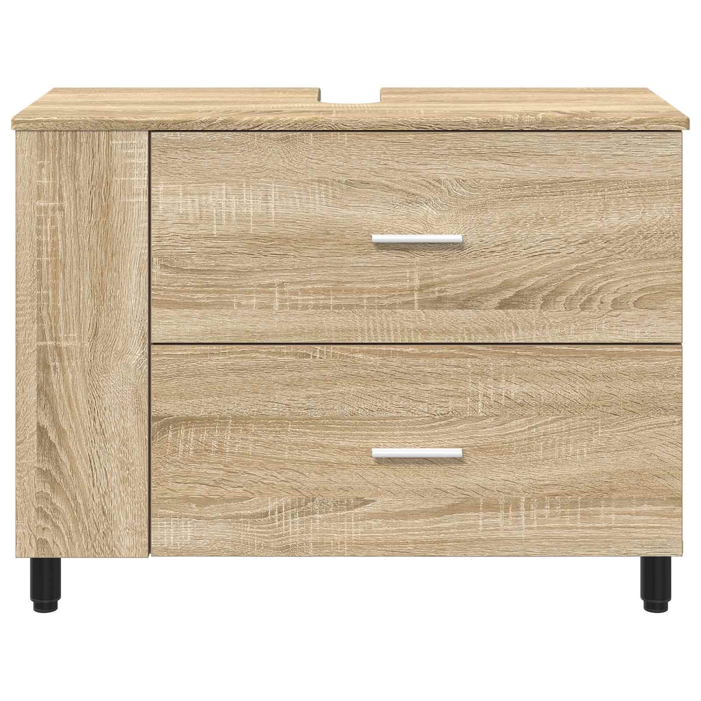 vidaXL Bathroom Vanity Unit Sonoma Oak 80 x 35 x 60 cm Engineered Wood