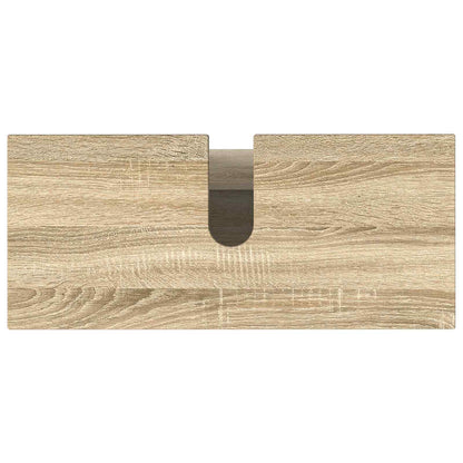 vidaXL Bathroom Vanity Unit Sonoma Oak 80 x 35 x 60 cm Engineered Wood