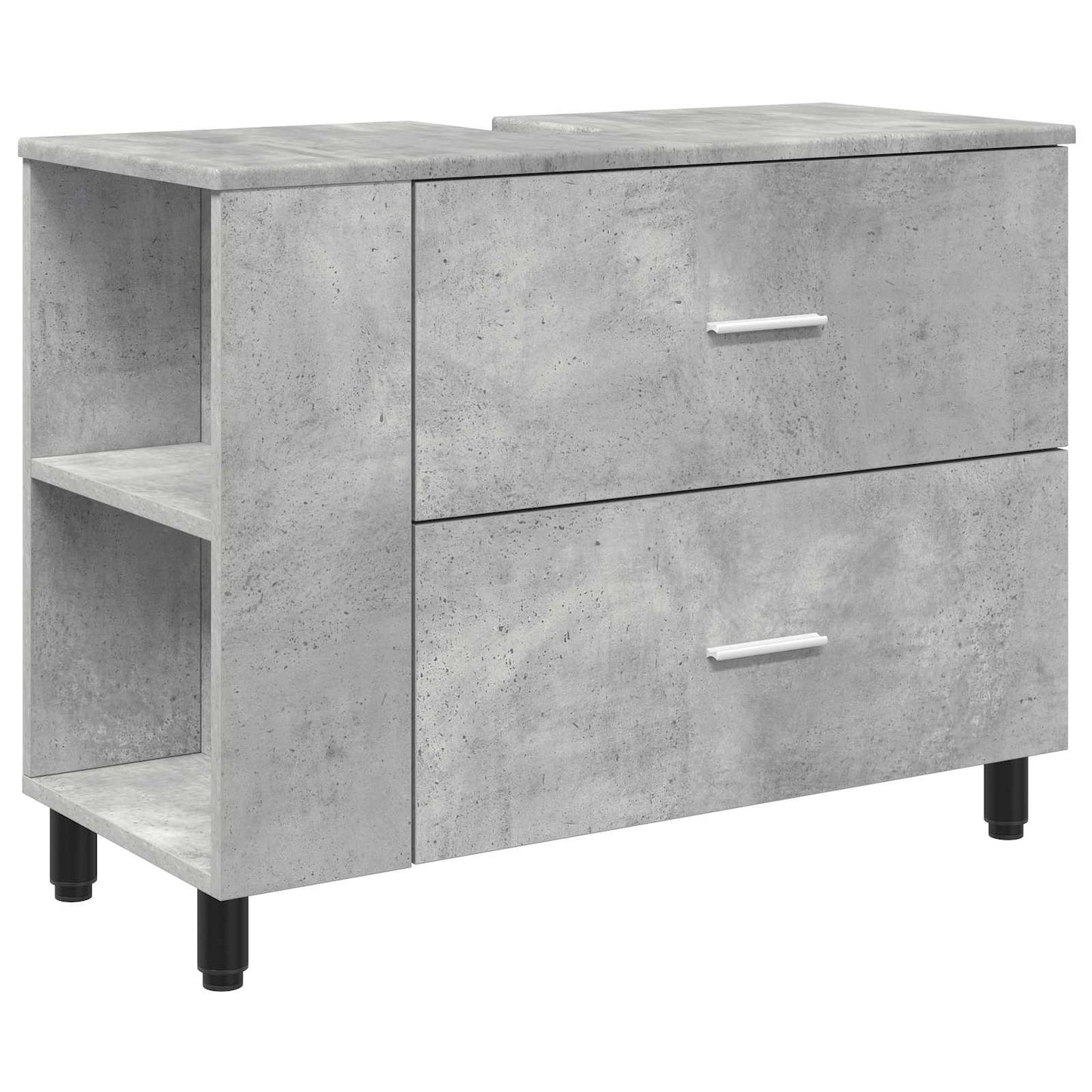 vidaXL Bathroom Vanity Unit Concrete Grey 80 x 35 x 60 cm