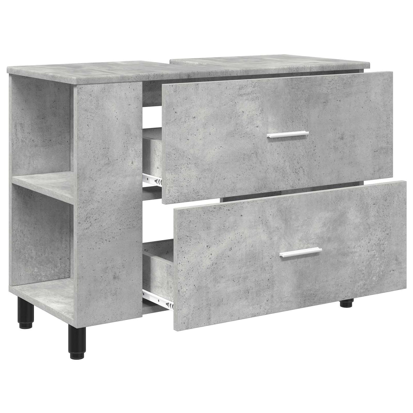 vidaXL Bathroom Vanity Unit Concrete Grey 80 x 35 x 60 cm