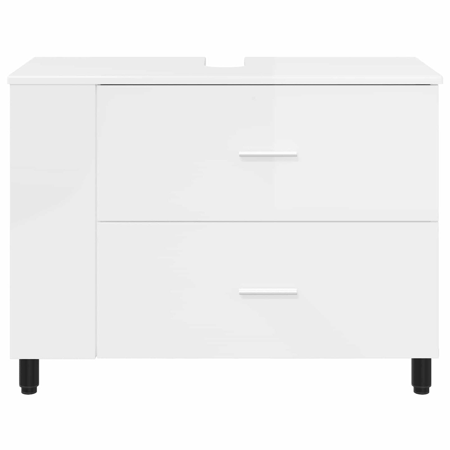 vidaXL Bathroom Vanity Unit High Gloss White 80 x 35 x 60 cm