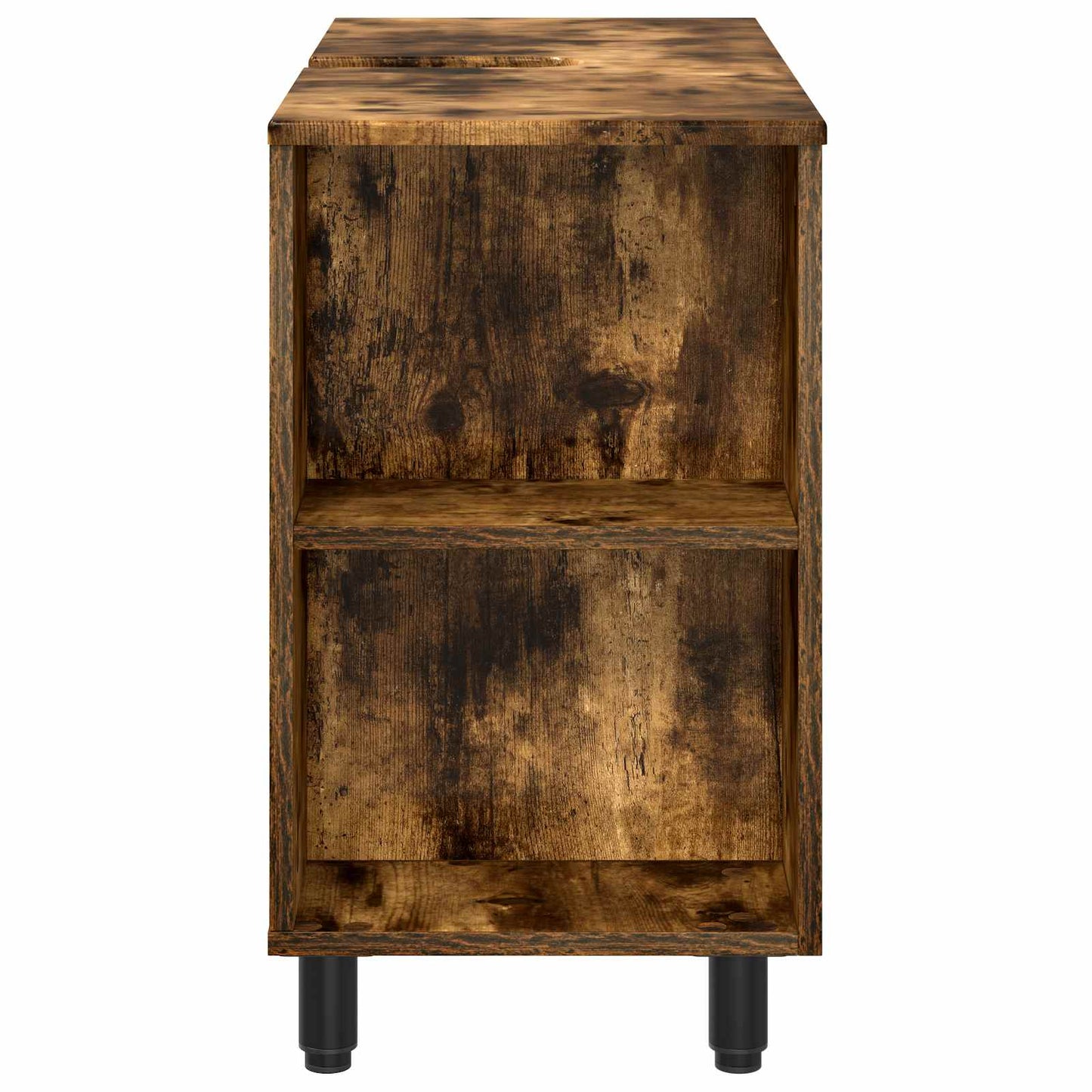 vidaXL Bathroom Vanity Unit Smoked Oak 80 x 35 x 60 cm Engineered Wood