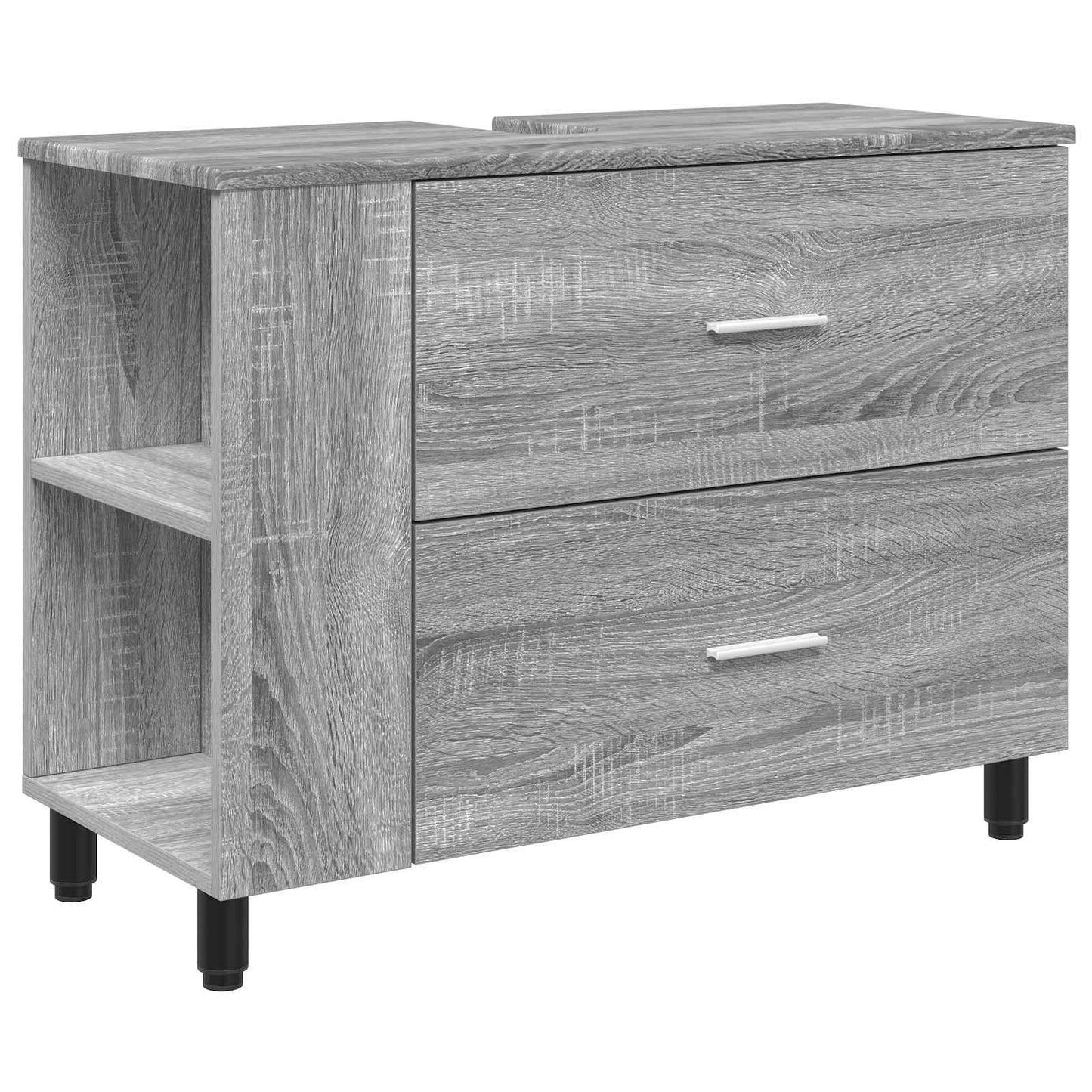 vidaXL Bathroom Vanity Unit Grey Sonoma 80 x 35 x 60 cm