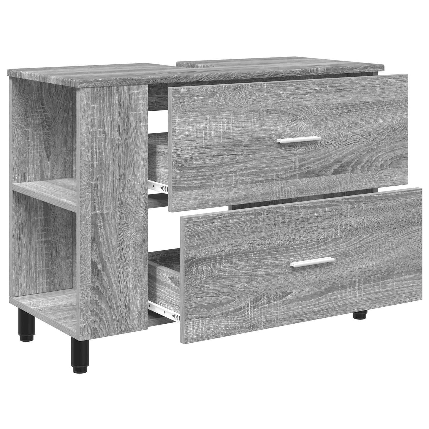 vidaXL Bathroom Vanity Unit Grey Sonoma 80 x 35 x 60 cm