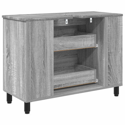 vidaXL Bathroom Vanity Unit Grey Sonoma 80 x 35 x 60 cm