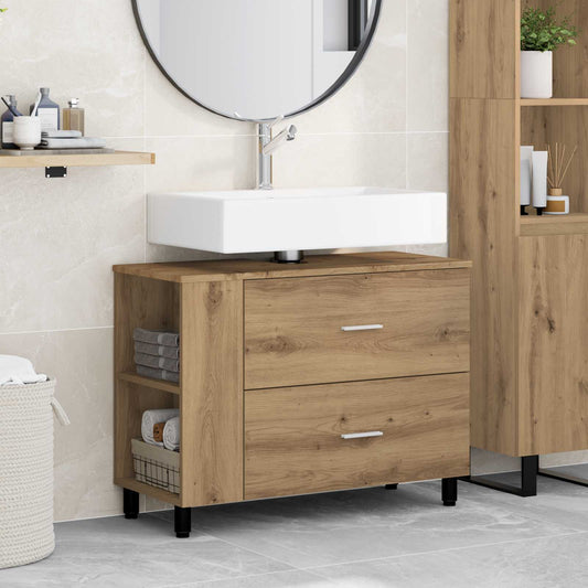 vidaXL Bathroom Vanity Unit Artisan Oak 80 x 35 x 60 cm