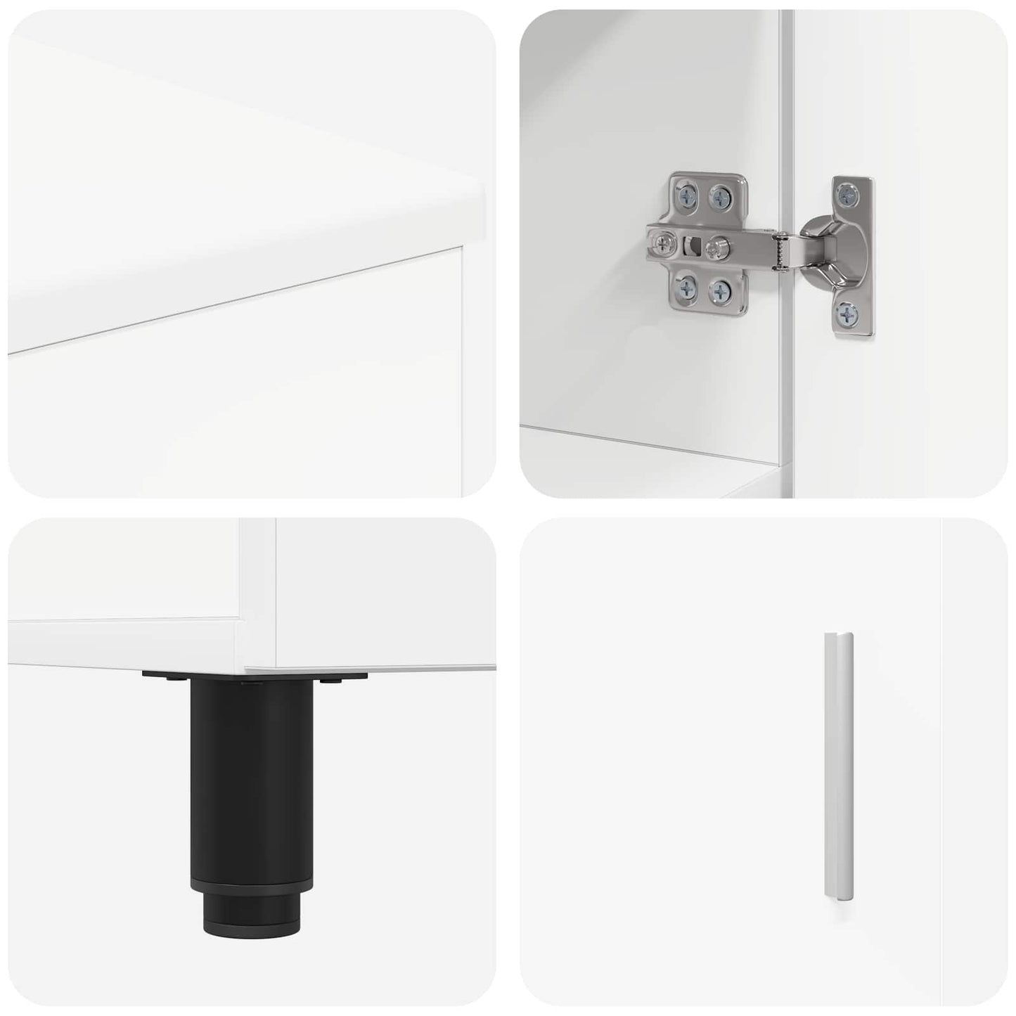 vidaXL Bathroom Vanity Unit White 60 x 35 x 60 cm Engineered Wood