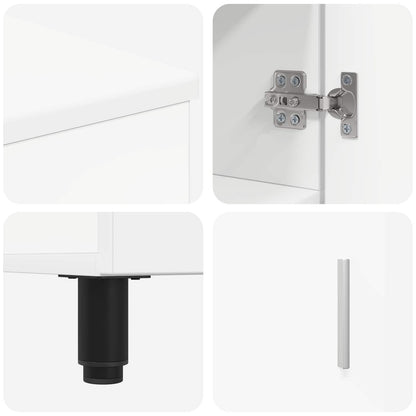 vidaXL Bathroom Vanity Unit White 60 x 35 x 60 cm Engineered Wood