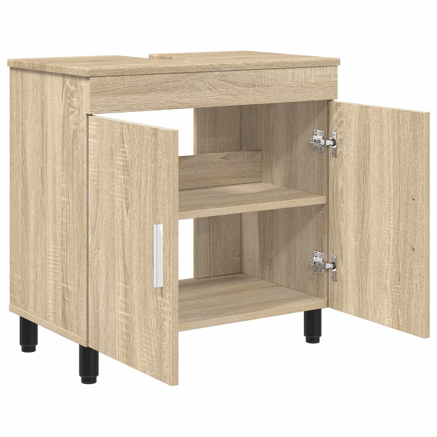 vidaXL Bathroom Vanity Unit Sonoma Oak 60 x 35 x 60 cm Engineered Wood