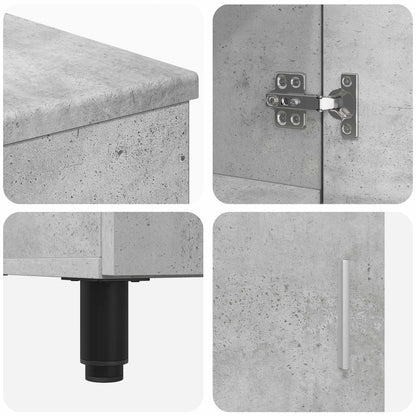 vidaXL Bathroom Vanity Unit Concrete Grey 60 x 35 x 60 cm