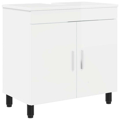 vidaXL Bathroom Vanity Unit High Gloss White 60 x 35 x 60 cm