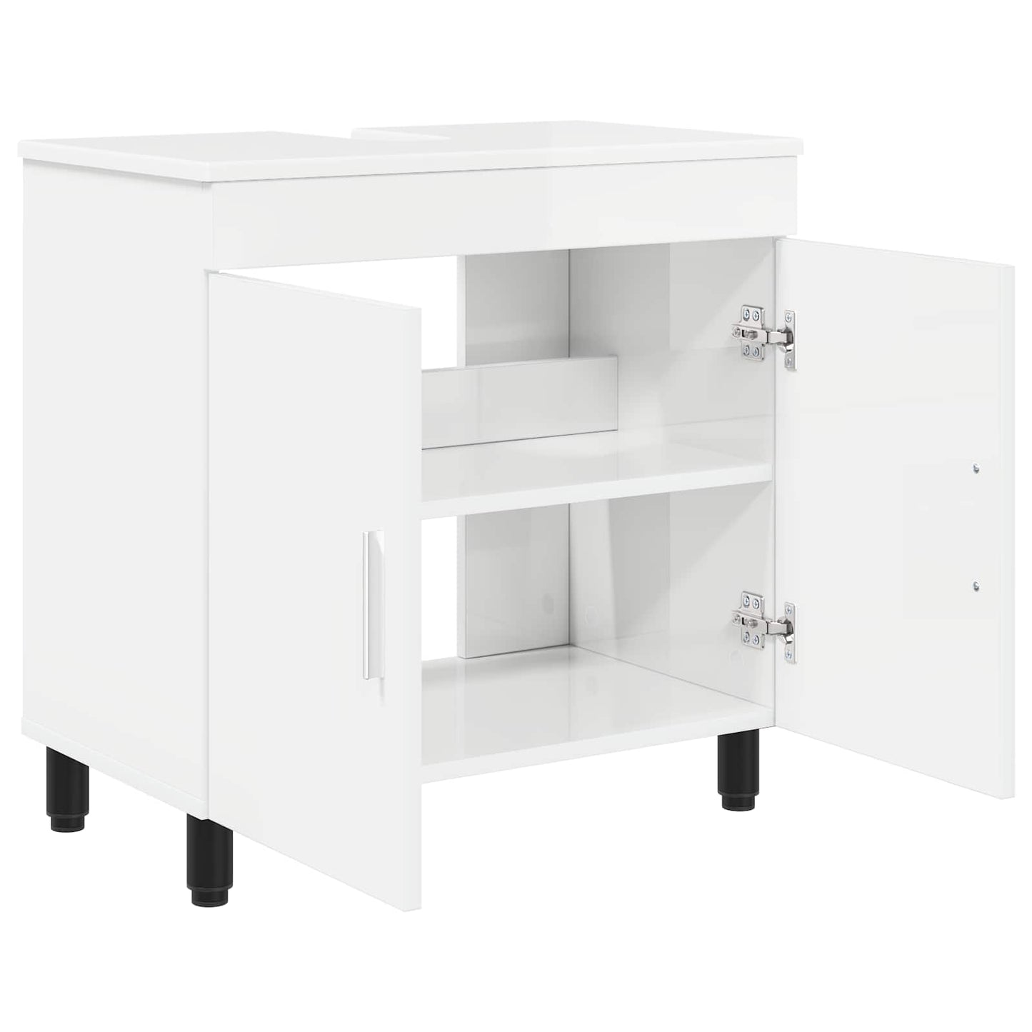 vidaXL Bathroom Vanity Unit High Gloss White 60 x 35 x 60 cm