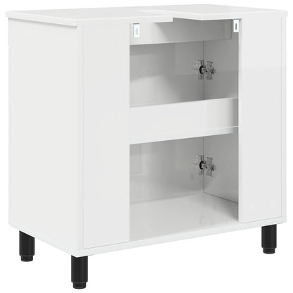 vidaXL Bathroom Vanity Unit High Gloss White 60 x 35 x 60 cm