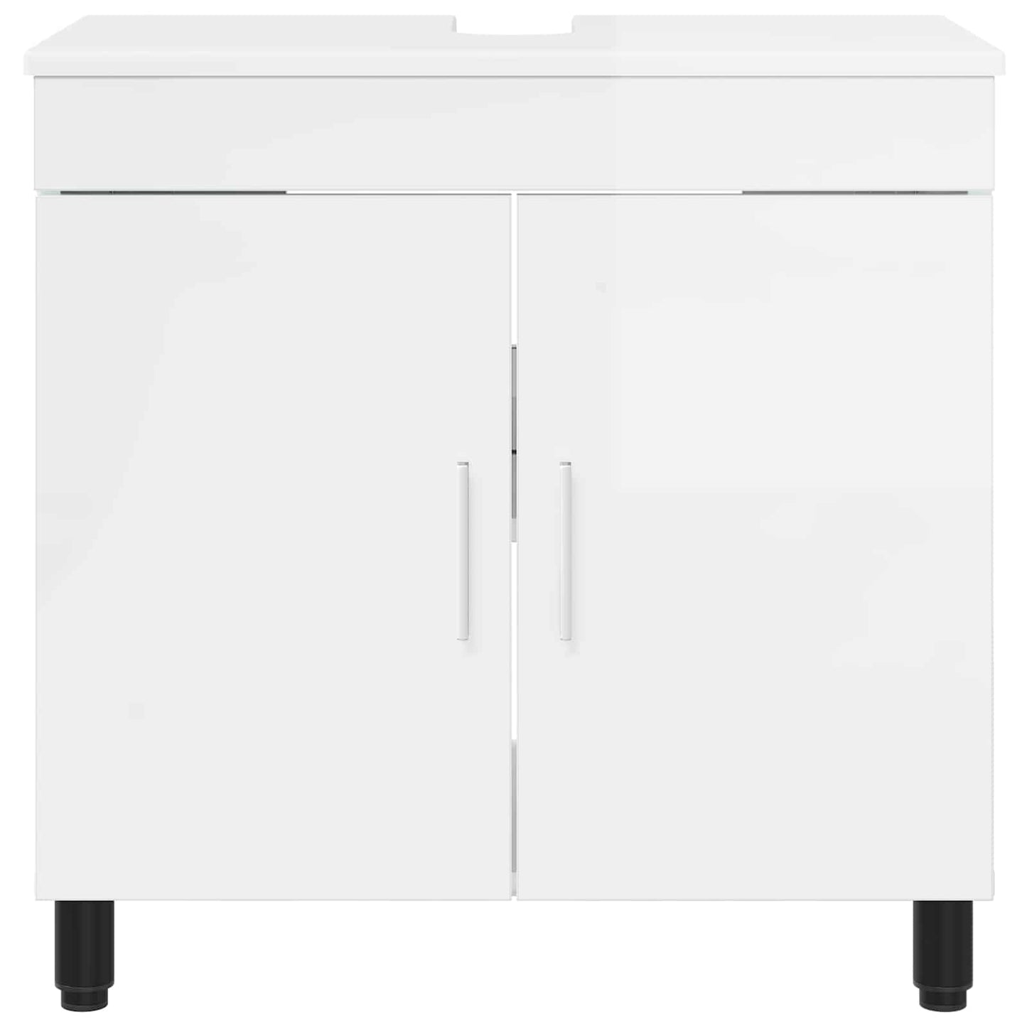 vidaXL Bathroom Vanity Unit High Gloss White 60 x 35 x 60 cm