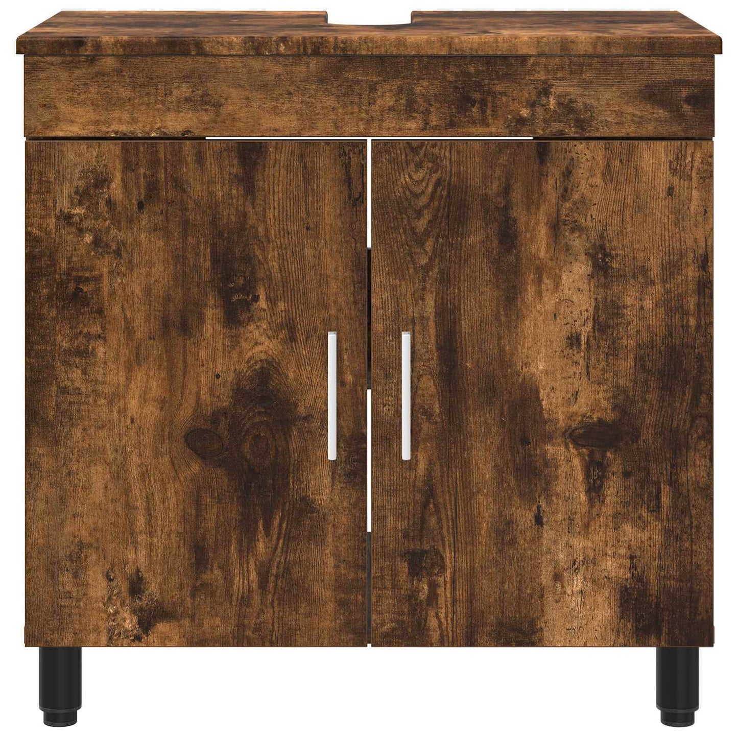 vidaXL Bathroom Vanity Unit Smoked Oak 60 x 35 x 60 cm Engineered Wood