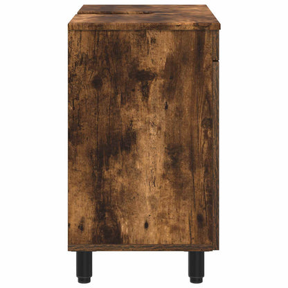 vidaXL Bathroom Vanity Unit Smoked Oak 60 x 35 x 60 cm Engineered Wood