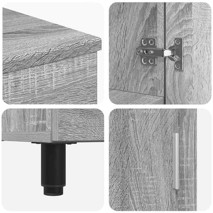 vidaXL Bathroom Vanity Unit Grey Sonoma 60 x 35 x 60 cm