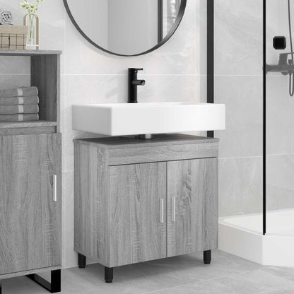 vidaXL Bathroom Vanity Unit Grey Sonoma 60 x 35 x 60 cm