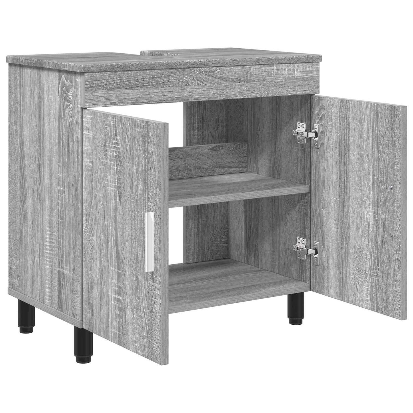 vidaXL Bathroom Vanity Unit Grey Sonoma 60 x 35 x 60 cm