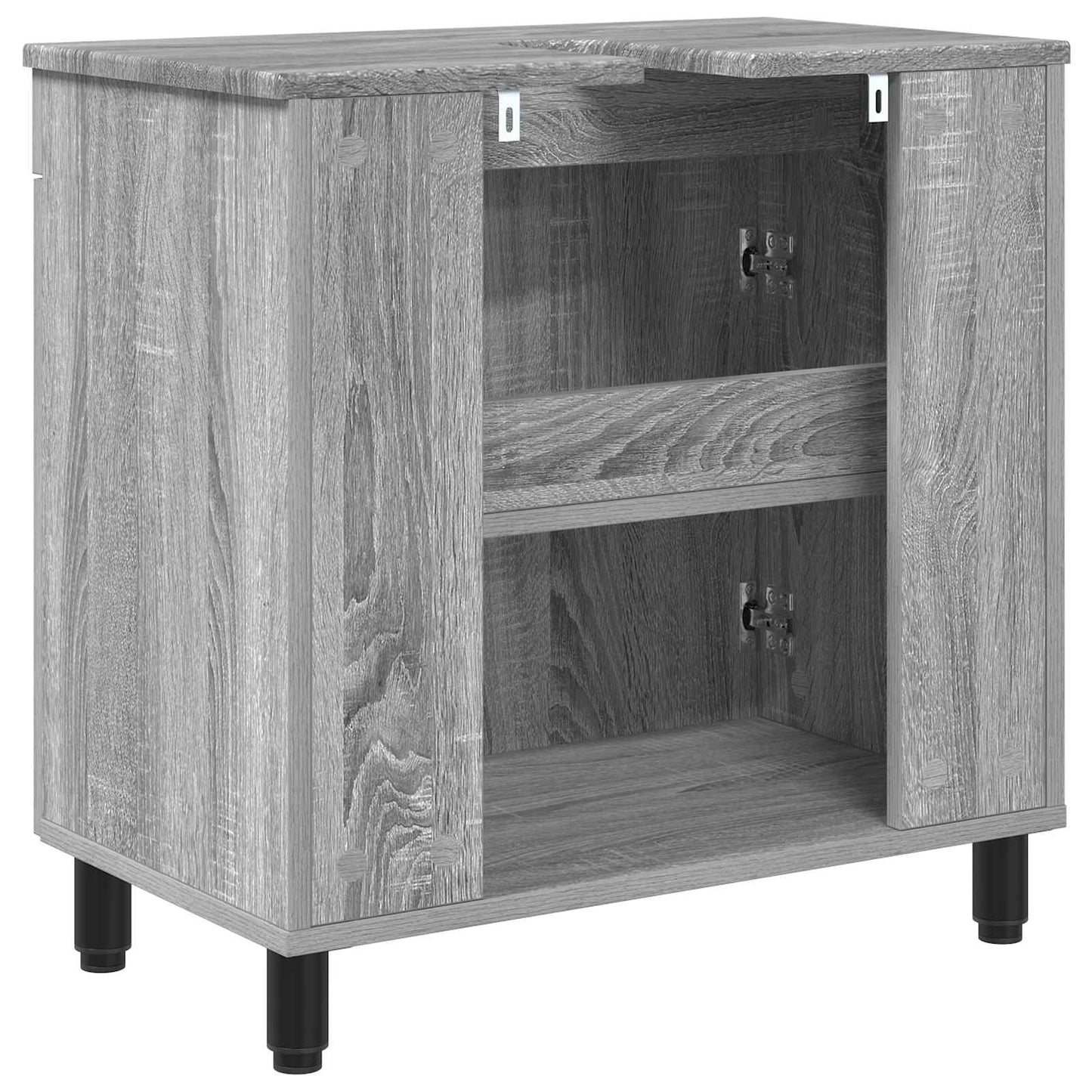 vidaXL Bathroom Vanity Unit Grey Sonoma 60 x 35 x 60 cm
