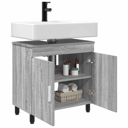 vidaXL Bathroom Vanity Unit Grey Sonoma 60 x 35 x 60 cm