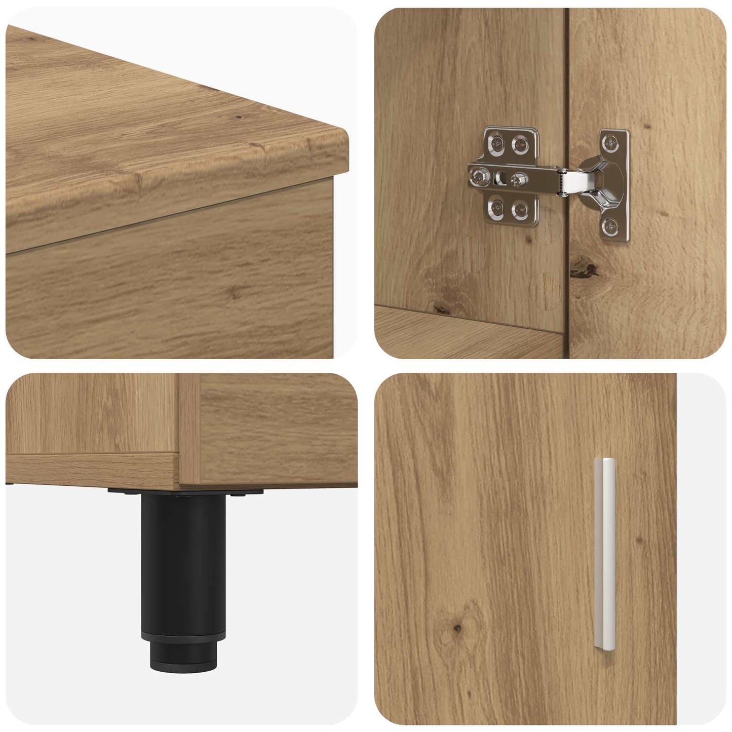 vidaXL Bathroom Vanity Unit Artisan Oak 60 x 35 x 60 cm