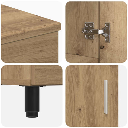 vidaXL Bathroom Vanity Unit Artisan Oak 60 x 35 x 60 cm