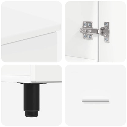 vidaXL Bathroom Vanity Unit White 60 x 35 x 60 cm Engineered Wood