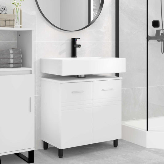 vidaXL Bathroom Vanity Unit White 60 x 35 x 60 cm Engineered Wood