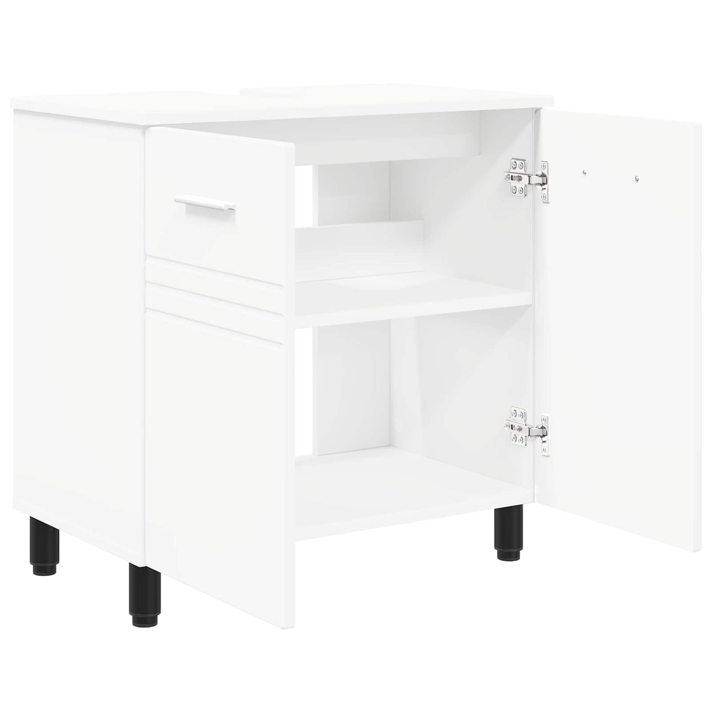 vidaXL Bathroom Vanity Unit White 60 x 35 x 60 cm Engineered Wood
