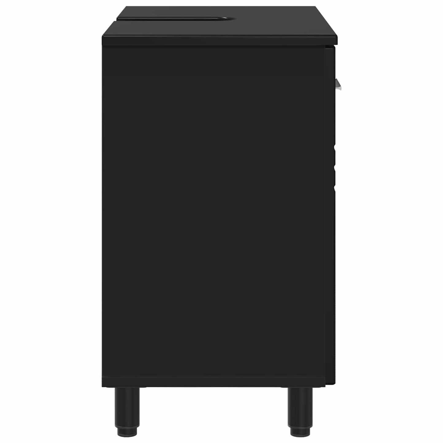vidaXL Bathroom Vanity Unit Black 60 x 35 x 60 cm Engineered Wood