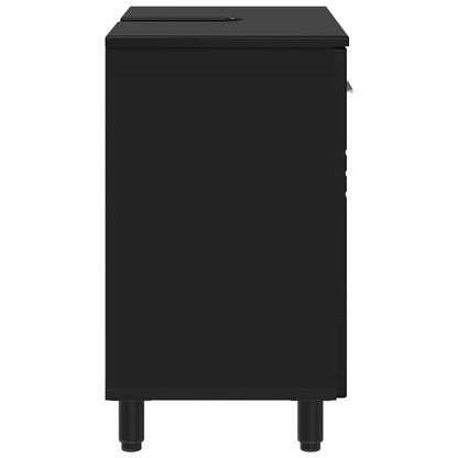 vidaXL Bathroom Vanity Unit Black 60 x 35 x 60 cm Engineered Wood