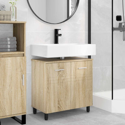 vidaXL Bathroom Vanity Unit Sonoma Oak 60 x 35 x 60 cm Engineered Wood