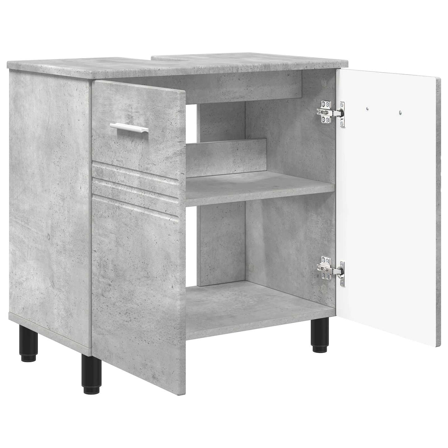 vidaXL Bathroom Vanity Unit Concrete Grey 60 x 35 x 60 cm