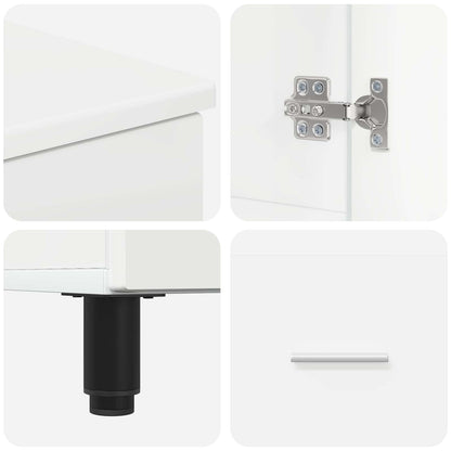 vidaXL Bathroom Vanity Unit High Gloss White 60 x 35 x 60 cm
