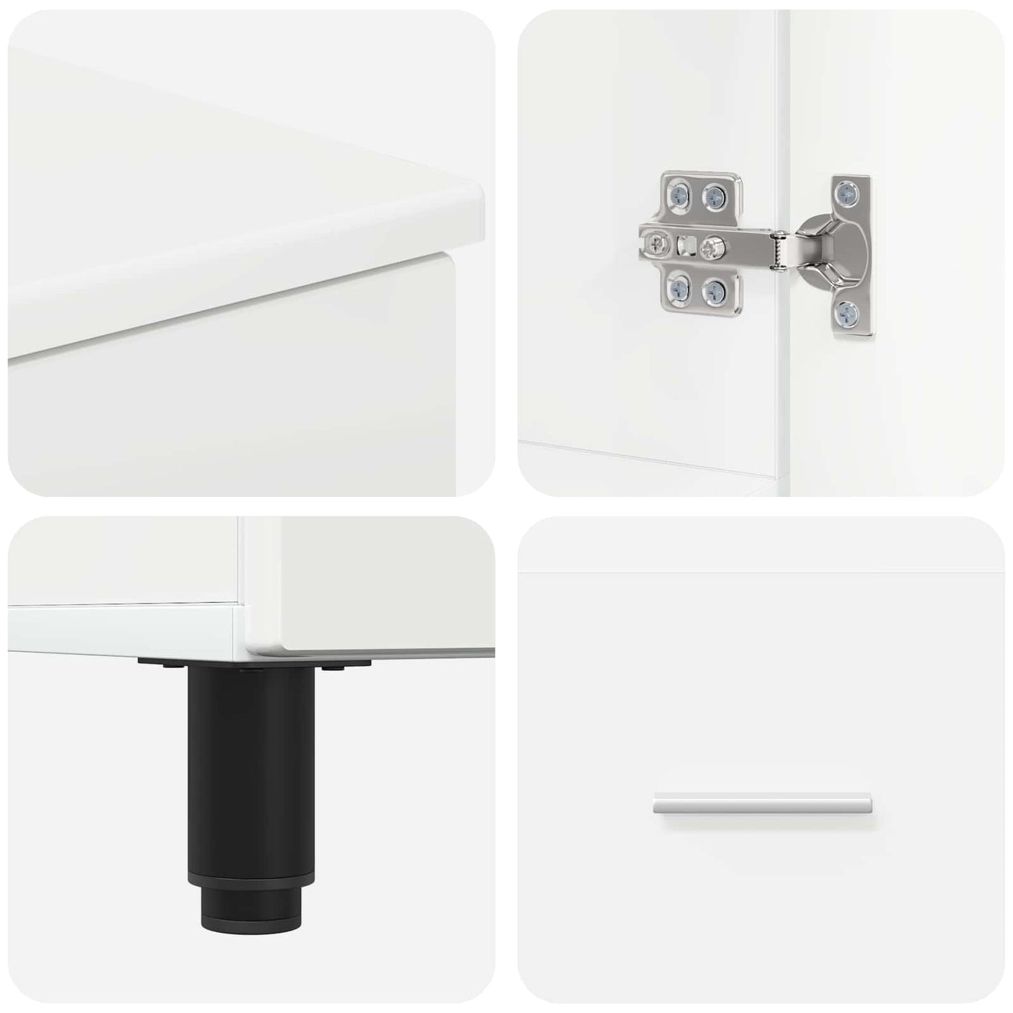 vidaXL Bathroom Vanity Unit High Gloss White 60 x 35 x 60 cm
