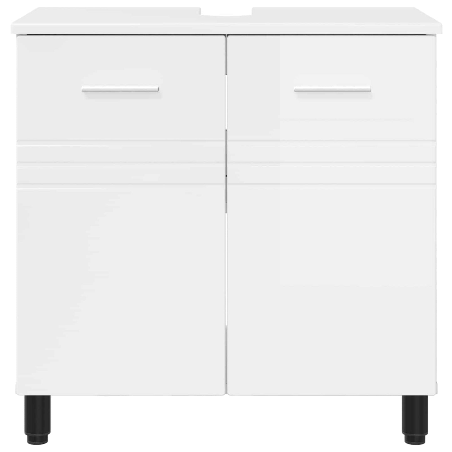 vidaXL Bathroom Vanity Unit High Gloss White 60 x 35 x 60 cm