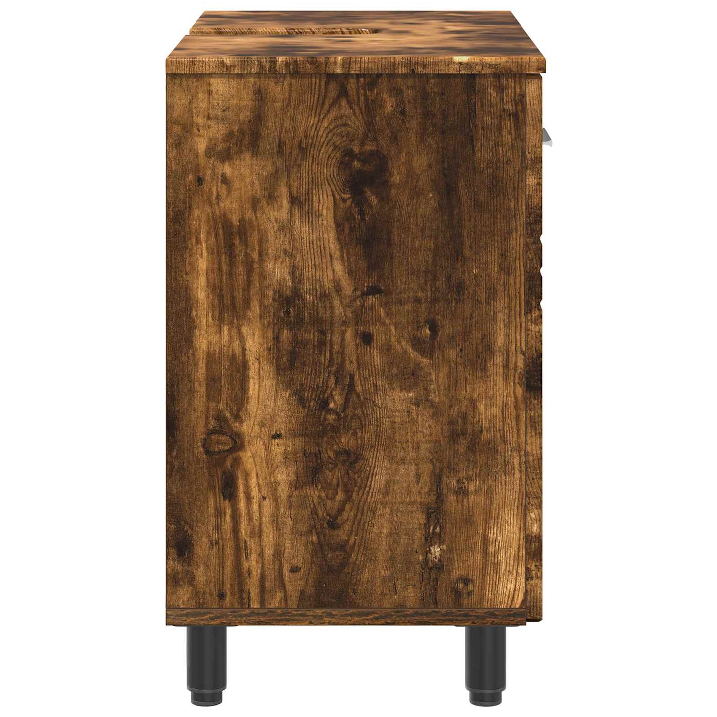 vidaXL Bathroom Vanity Unit Smoked Oak 60 x 35 x 60 cm Engineered Wood