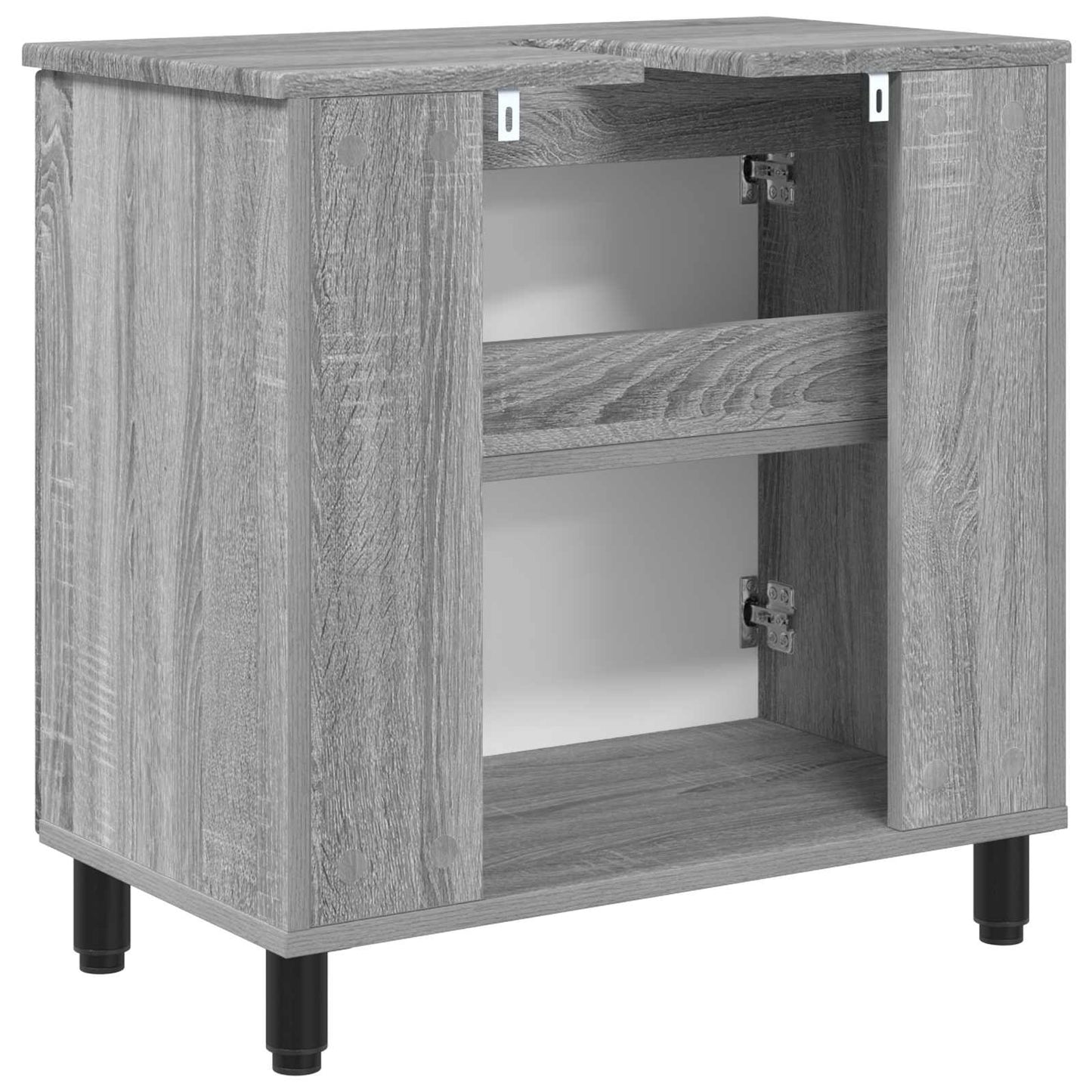 vidaXL Bathroom Vanity Unit Grey Sonoma 60 x 35 x 60 cm