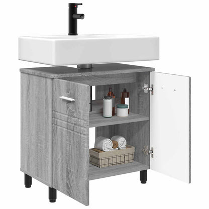 vidaXL Bathroom Vanity Unit Grey Sonoma 60 x 35 x 60 cm