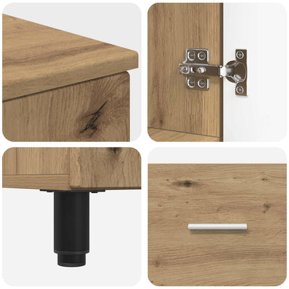vidaXL Bathroom Vanity Unit Artisan Oak 60 x 35 x 60 cm