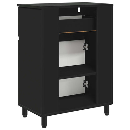 vidaXL Bathroom Vanity Unit Black 60 x 35 x 80 cm Engineered Wood